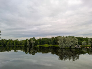 Clouds over the lake