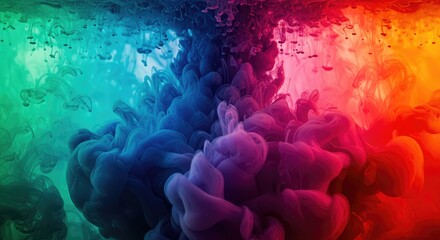 abstract colorful background with bubbles