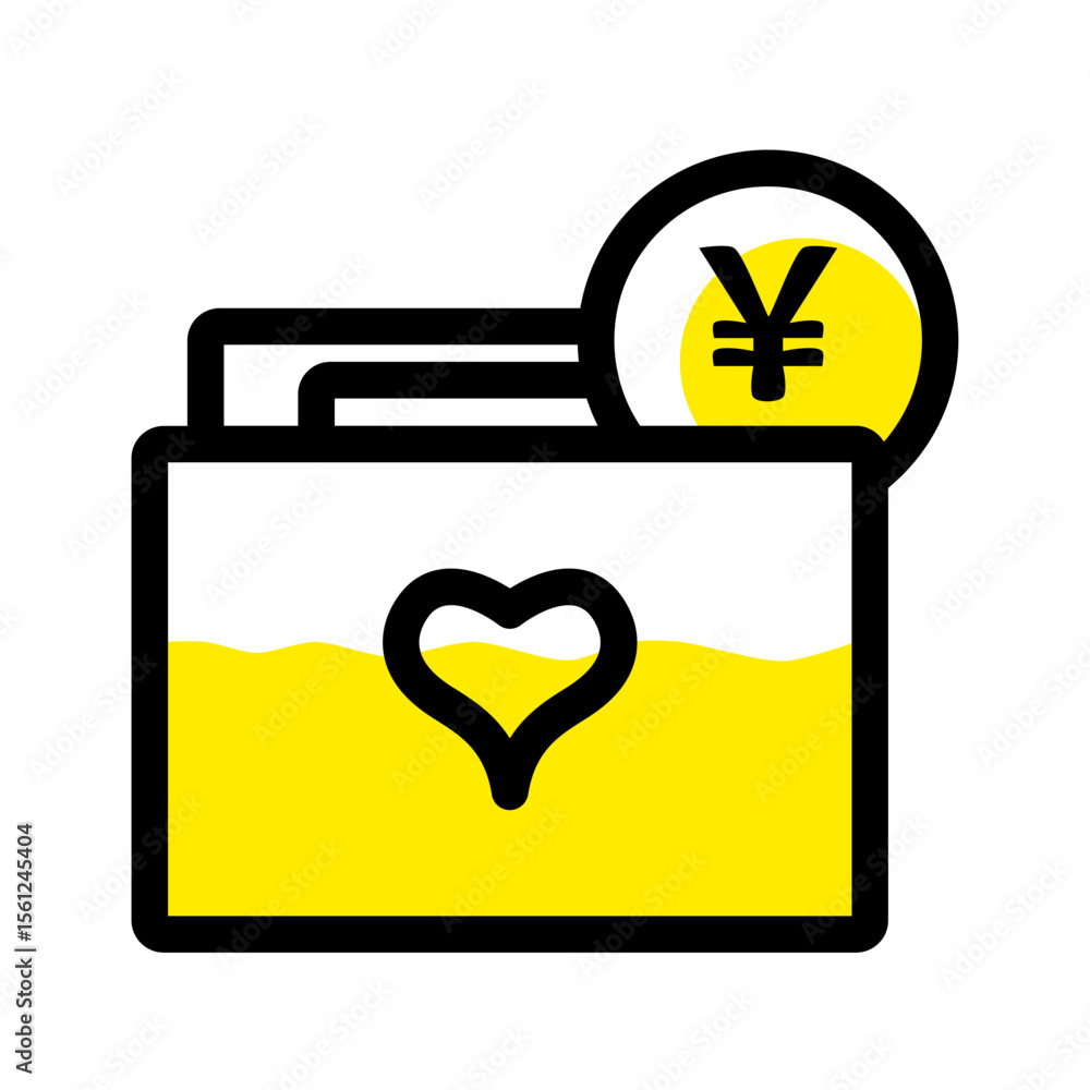 Poster glowing yellow envelope icon and corresponding upward arrow on transparent background