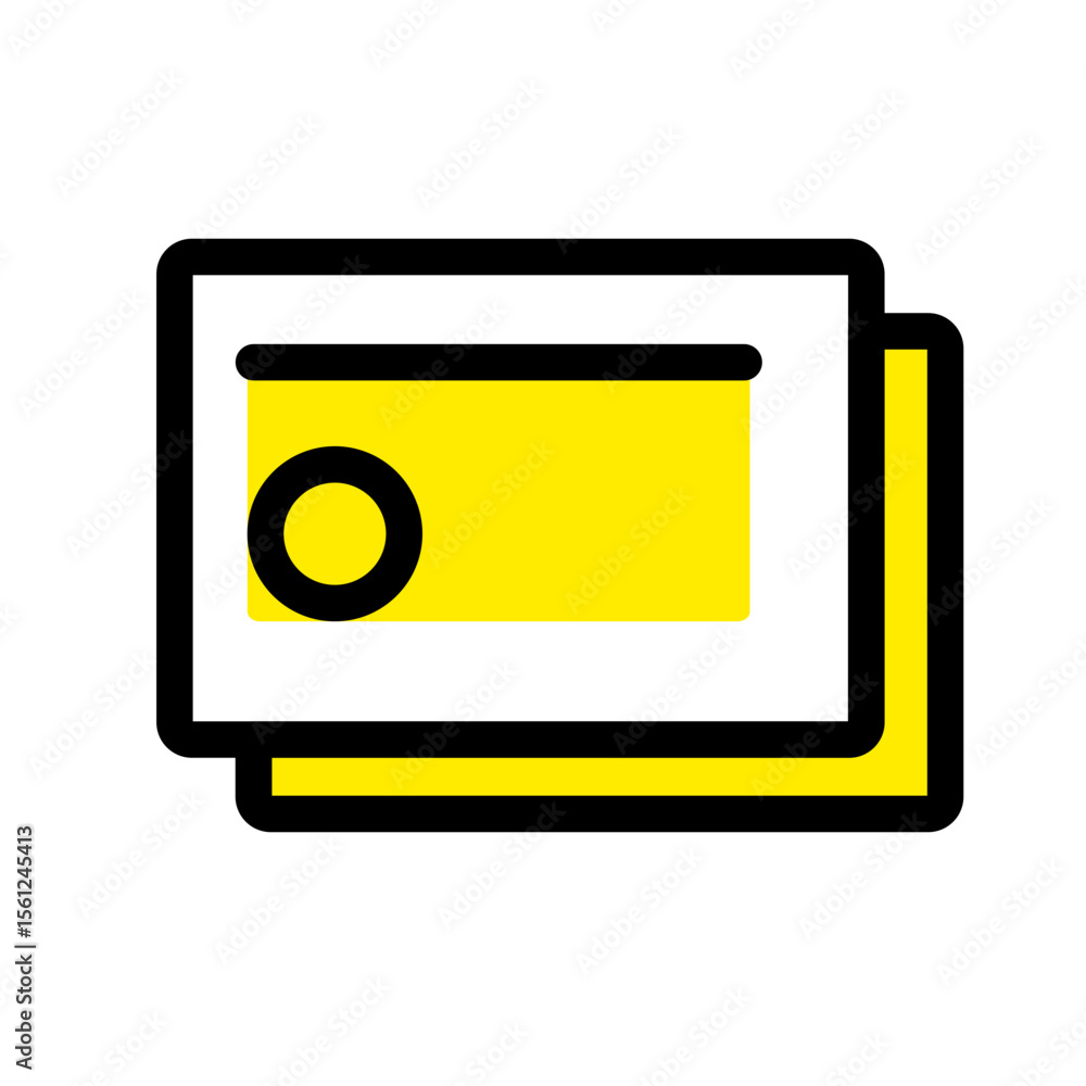 Aufkleber illuminated abstract yellow rectangle design with transparency ideal for various modern design conce