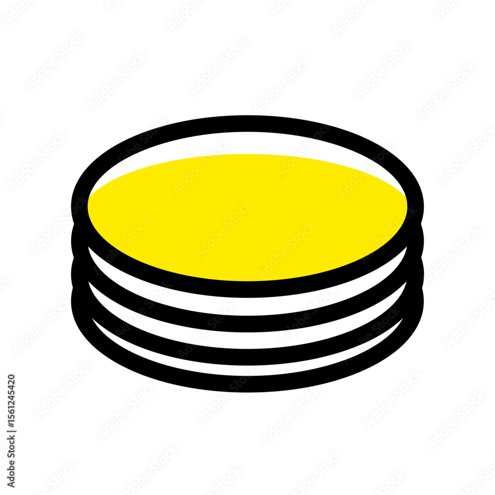 Poster artistic pixelated yellow glowing shape with transparency for versatile creative design projects