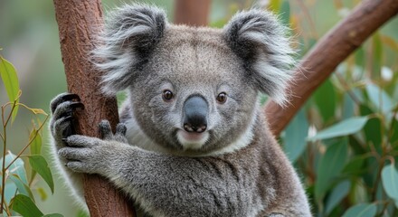 Naklejka premium koala bear cub