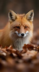 Obraz premium red fox vulpes