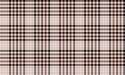 Seamless plaid pattern, beige, brown, black, classic design, suitable for fashion, clothing, skirts, pants, textiles and home decoration. Multipurpose, vector illustration.