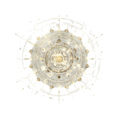 Celestial Chandelier Abstract Design with Ornate Lighting Fixture