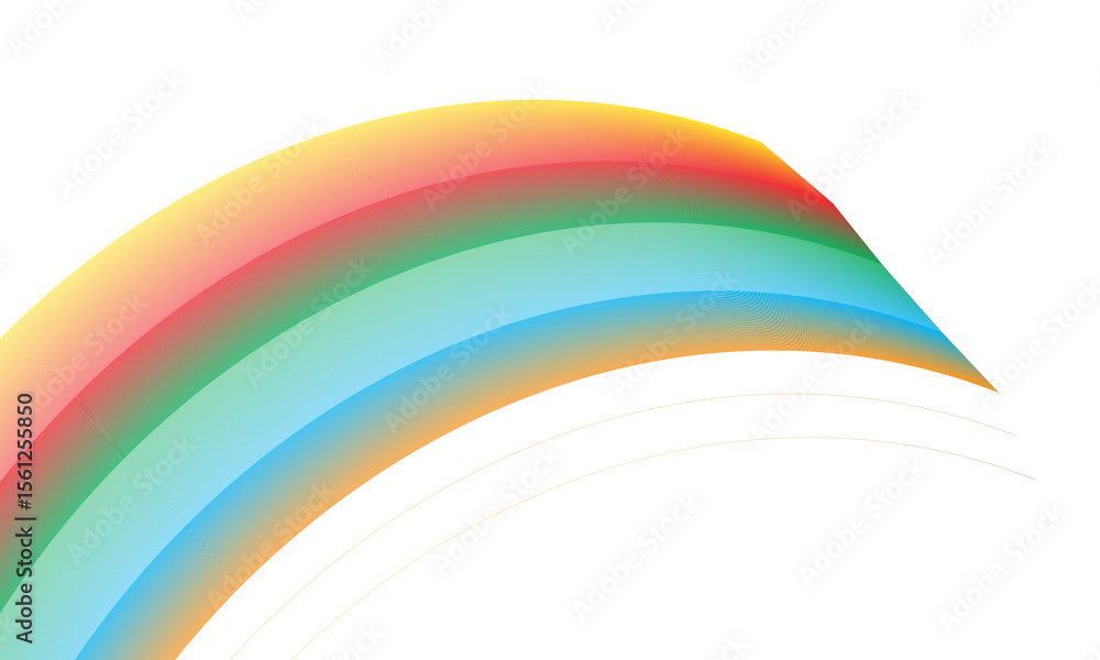 Poster abstract rainbow gradient with subtle texture isolated on white background