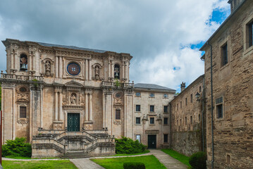 Fototapeta premium Samos (Freituxe) is a Spanish municipality in the province of Lugo, in the autonomous community of Galicia. It belongs to the Sarria region.
