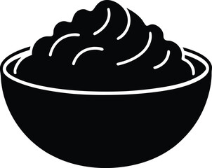 Creamy delicious dip in a bowl ready to serve