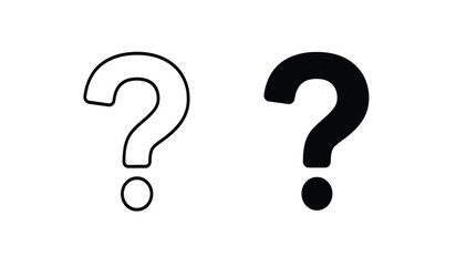  Question icon set. question mark icon.