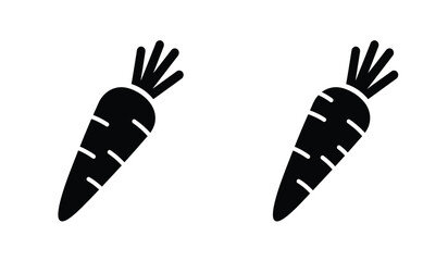 Carrot icon, Carrot sign vector for web site Computer and mobile app