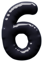 3D画像_風船_6_黒