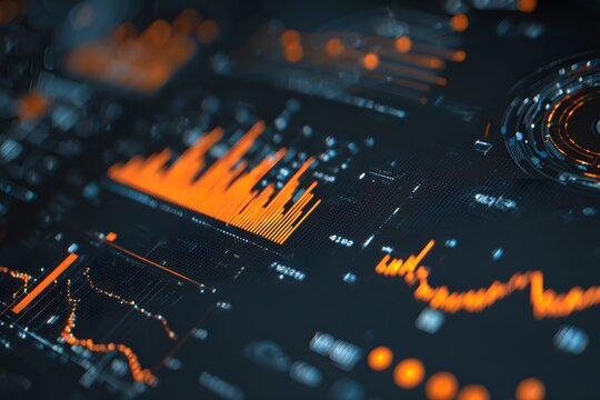 
Digital background featuring code and data visualizations on glass screens, representing the technological aspects of software development.

