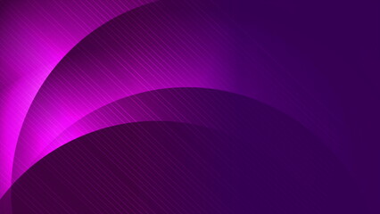 Purple glowing neon waves with minimal lines abstract background