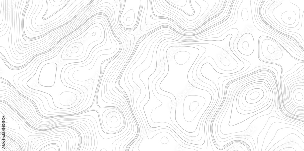 Poster minimalist abstract topographic contour lines design white and gray, creating an abstract landscape 