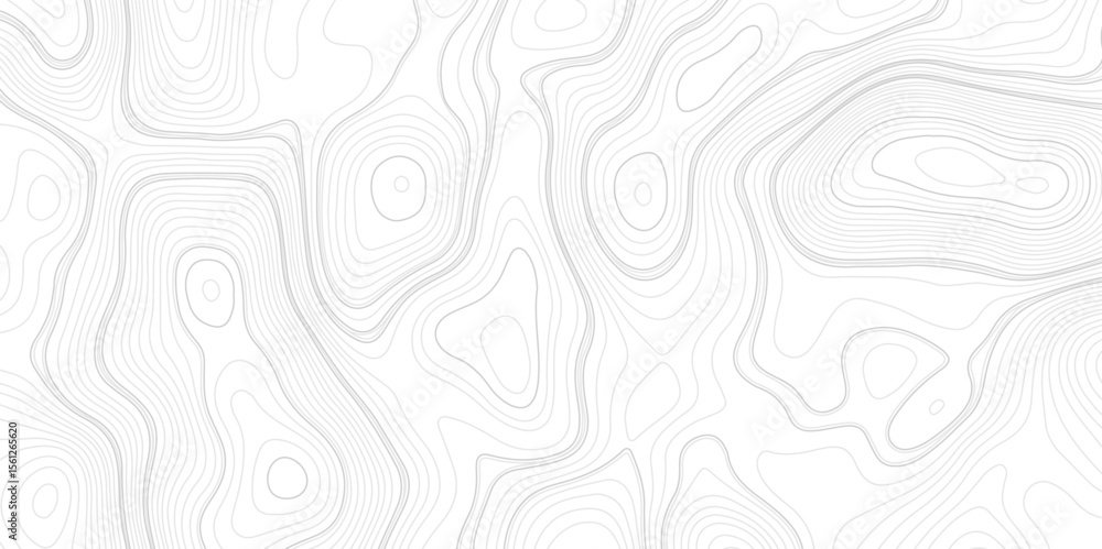 Poster minimalist abstract topographic contour lines design white and gray, creating an abstract landscape 