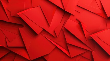 Bold red geometric background with sharp patterns and vibrant tones, suitable for modern design