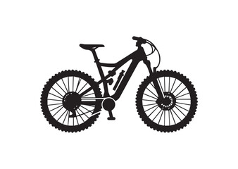 Mountain bike bicycle cycle Silhouette Vector