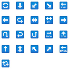 Set of Arrow Emoji icons