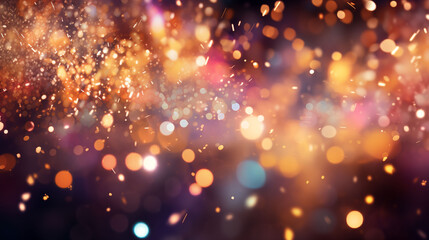 Colorful festival background, glowing lights, cultural decorations, joyful and festive mood