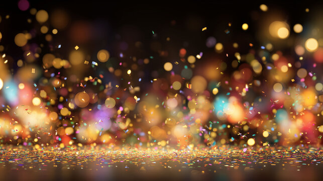 Colorful festival background, cultural decorations, confetti or fireworks, joyful and festive mood