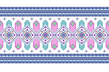 Geometric pixelated Arabic patterns on the fabric reflect the ornate and ethnicity,grid floral,grid colourful, backgrounds, seamless grid design for carpet,textile,textured,wallpaper,print,decorate