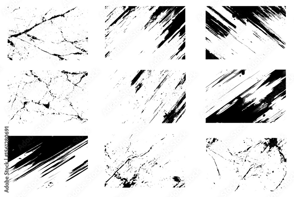 Poster the textures vary in density and direction, vertical or diagonal scratches and others displaying a m