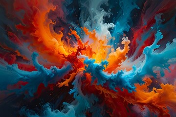 Colorful paint splash background