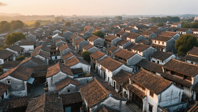 aerial view of prague