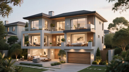 Fototapeta premium luxury home in florida usa