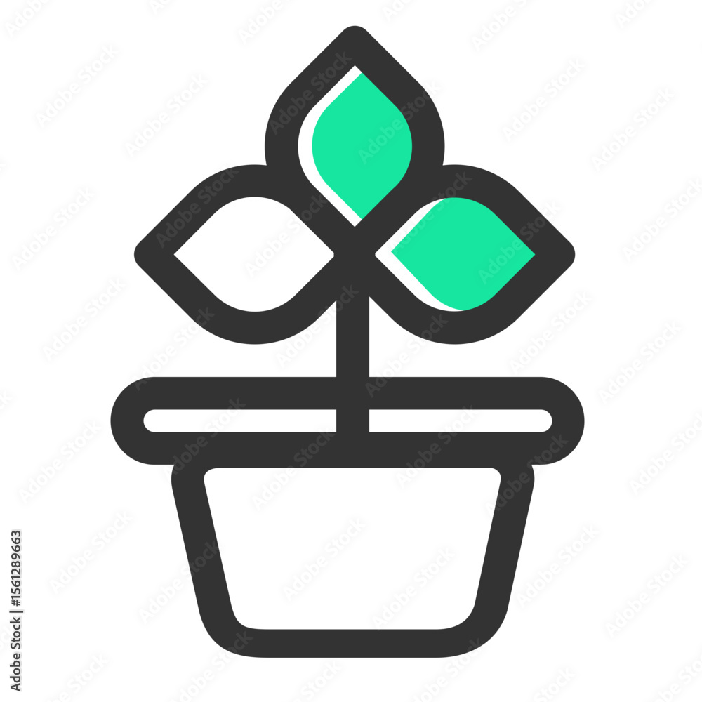 Poster abstract pixelated icon of a mysterious glowing element with transparent background.