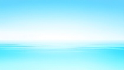 Fototapeta premium Smooth Gradient Water Surface: Sky Blue to Pale Turquoise