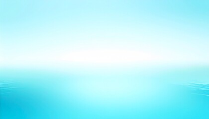Fototapeta premium Smooth Gradient Water Surface: Sky Blue to Pale Turquoise