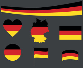 German National Symbols Vector Set