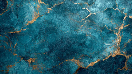 Blue background. Teal texture foil effect. Cyan pattern for design prints, business cards. Marble plate. Glitter cold color surface. Metal mint backdrop. Gloss light blue gradient