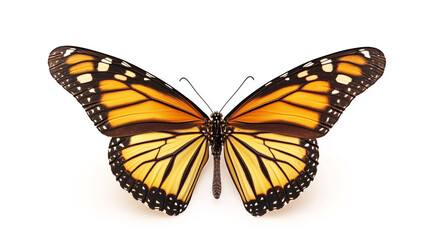 Fototapeta premium A beautiful butterfly isolated on white background. Butterfly.