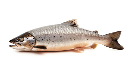 Obraz premium Salmon fish isolated on white