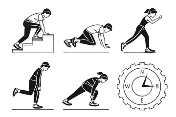 Fototapeta premium hockey players vector illustration
