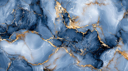 Fototapeta premium Blue marble texture background