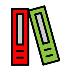 Assets Folder Vector Filled Icon Design