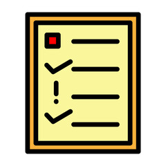 Unit Test Icon Vector Filled Icon Design