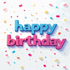 party, card, illustration, happy birthday, celebration, invitation, decoration, event, text, design, greeting, gift, abstract, balloon, anniversary, background, confetti, element, day, vector, happy