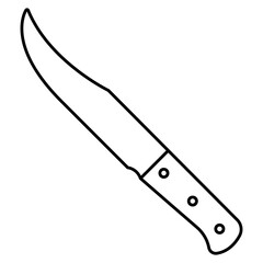 Knife icon vector. Hunting knife illustration sign. Military knife communication symbol. Cold weapon web icon.