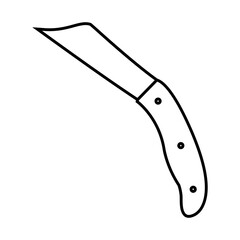 Knife icon vector. Hunting knife illustration sign. Military knife communication symbol. Cold weapon web icon.