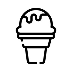 ice cream line icon