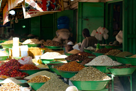 Spice market in Omdurman in Sudan