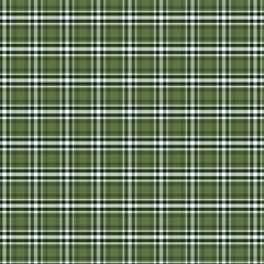 Classic Forest Green Plaid Seamless Pattern