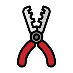 Wire Stripper  Vector Filled Icon Design