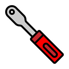 Torque Wrench  Vector Filled Icon Design