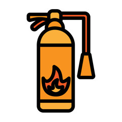 Fire Extinguisher  Vector Filled Icon Design