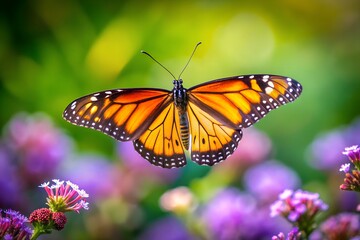 Fototapeta premium butterfly on flower